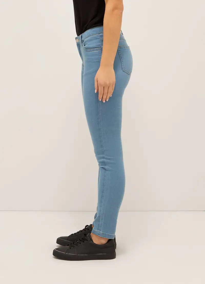 UPIM HB, Treggings Stretch Denim Donna, Azzurro cielo, Taglia: 38 miniatura 2