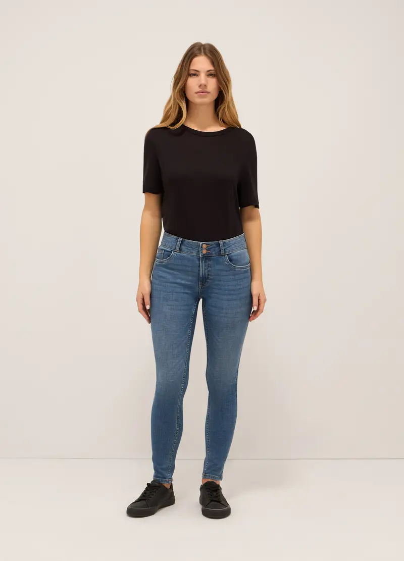 UPIM HB, Treggings Stretch Denim Donna, Blu denim, Taglia: 42