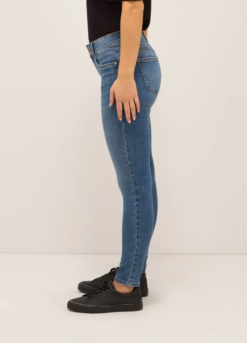UPIM HB, Treggings Stretch Denim Donna, Blu denim, Taglia: 42 miniatura 2