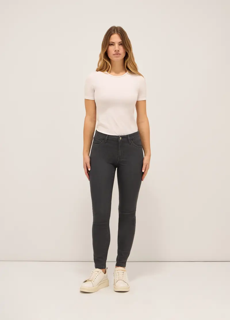UPIM HB, Treggings Stretch Denim Donna, Grigio scuro, Taglia: 38