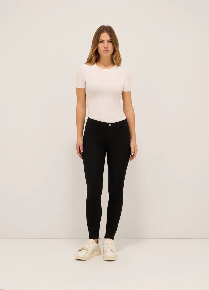 UPIM HB, Treggings Stretch Denim Donna, Nero, Taglia: 38