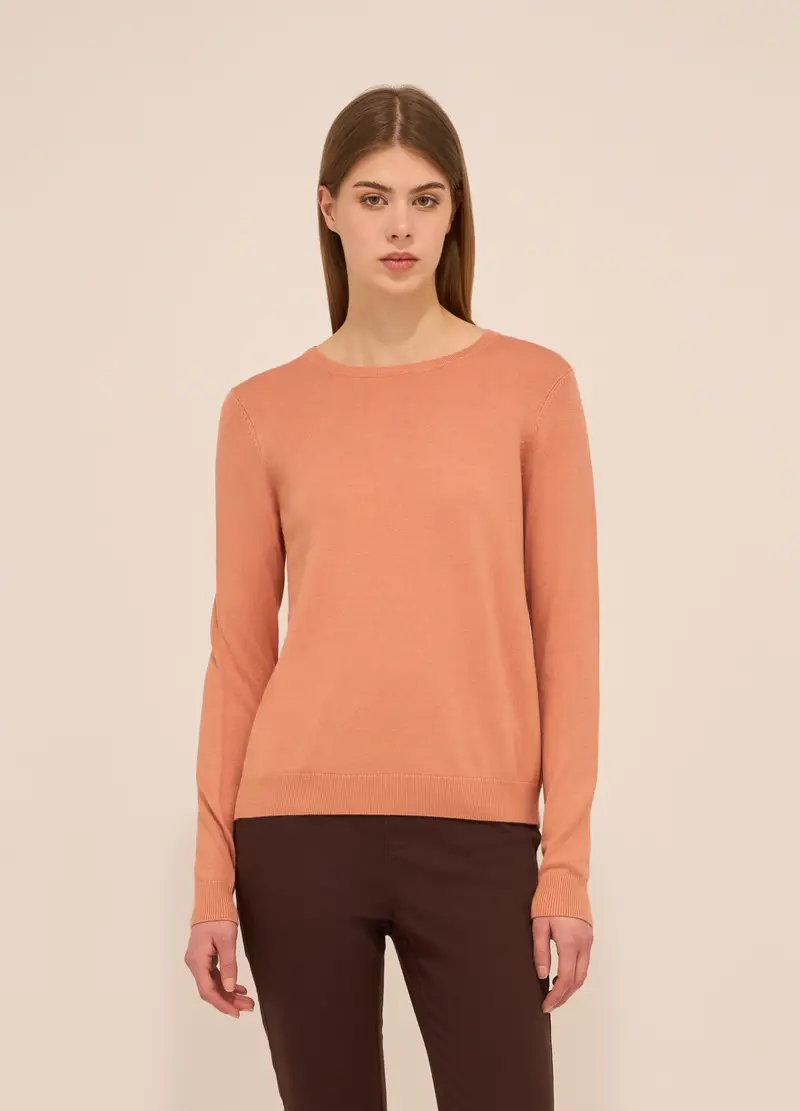 UPIM HB, Tricot In Misto Viscosa Donna, Arancione chiaro, Taglia: XS