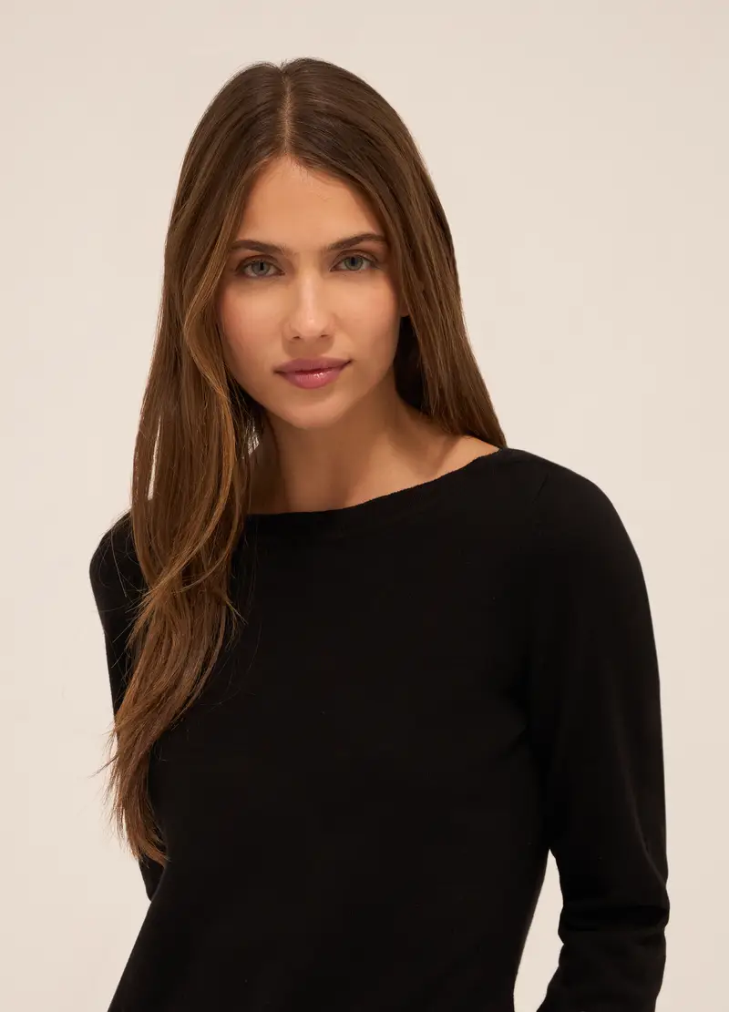 UPIM HB, Tricot In Puro Cotone Donna, Nero, Taglia: M miniatura 2