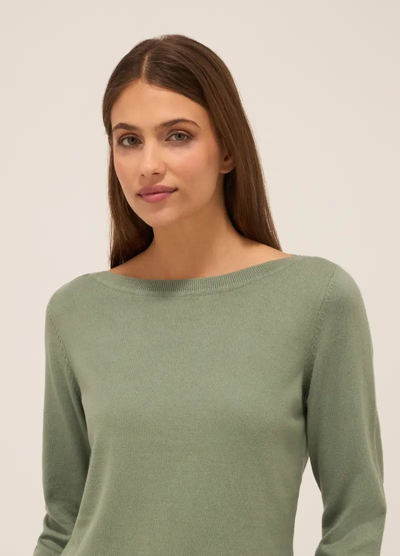 UPIM HB, Tricot In Puro Cotone Donna, Verde oliva, Taglia: XXL miniatura 2