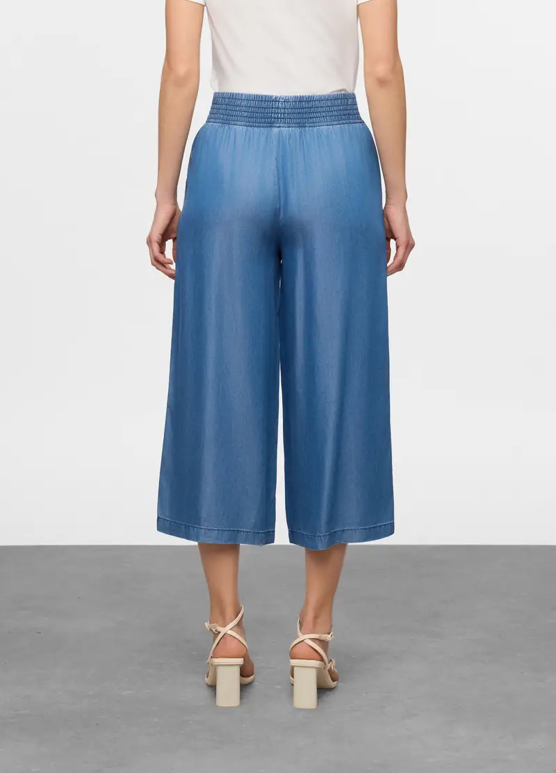 Jeans Fit Wide In Lyocell Donna, Blu chiaro miniatura 2