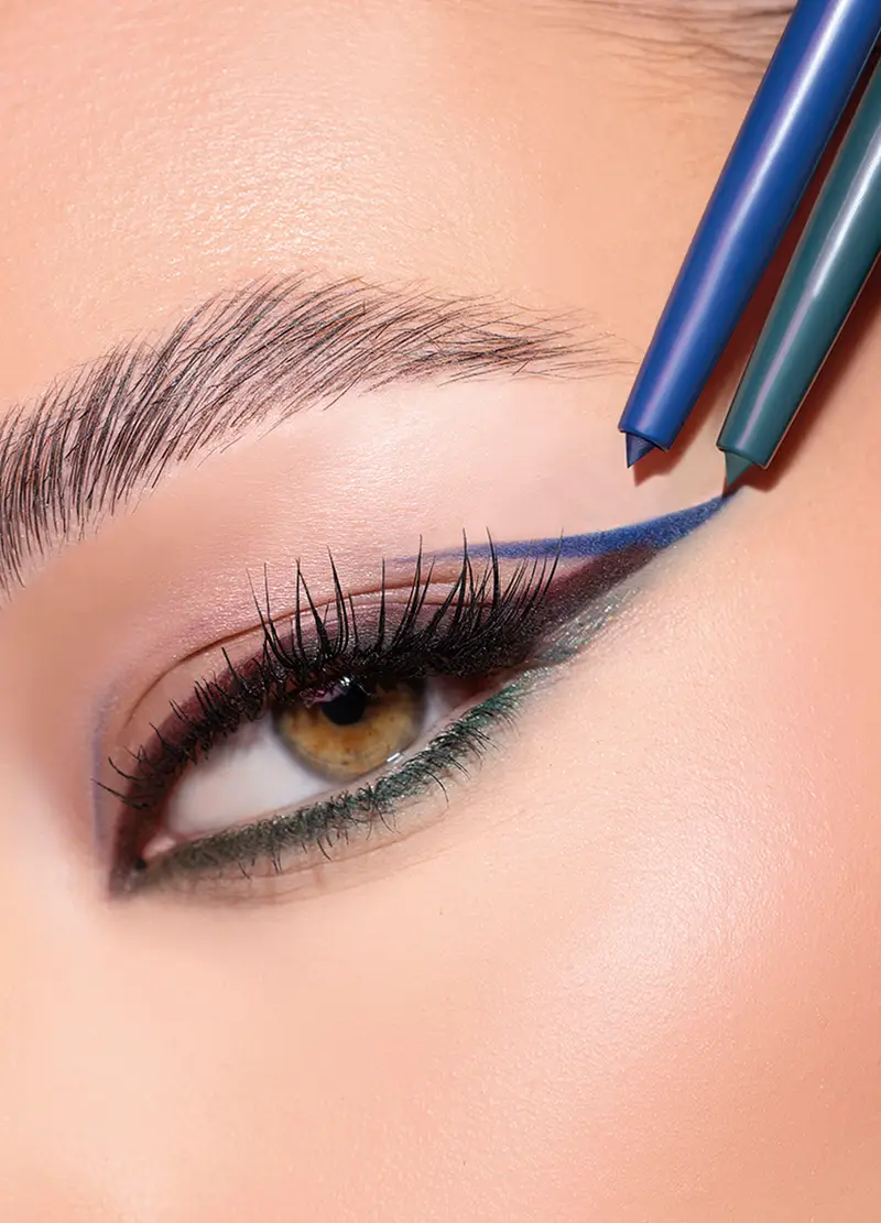 Jelly Liner- Matita Occhi Automatica, Unisex, Blu/Verde