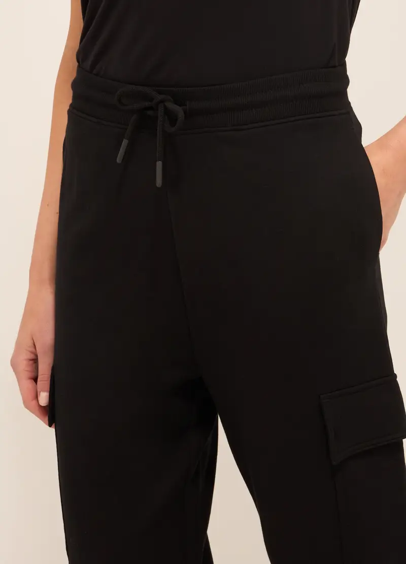 Upim, Jogger Cargo In Cotone Stretch Donna, Nero, Taglia: XS miniatura 2