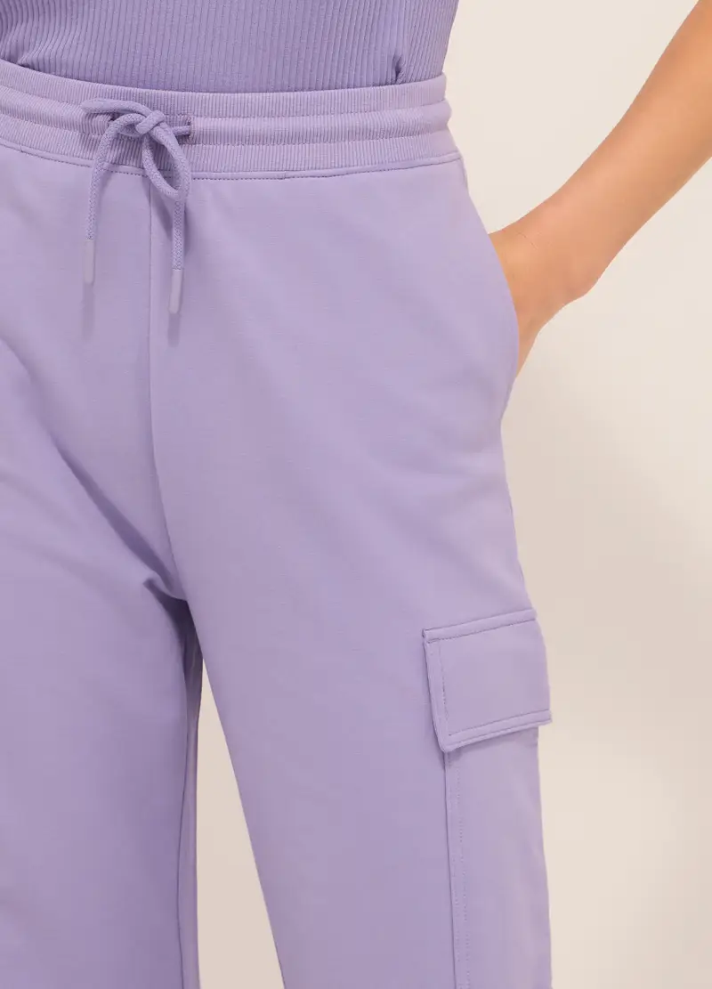 Upim, Jogger Cargo In Cotone Stretch Donna, Viola lilla, Taglia: S miniatura 2