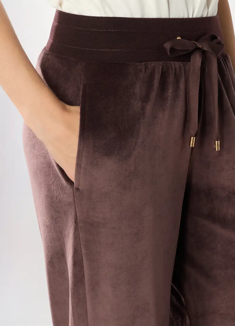 Jogger In Ciniglia Donna Holistic Fitness, Marrone cioccolato miniatura 3