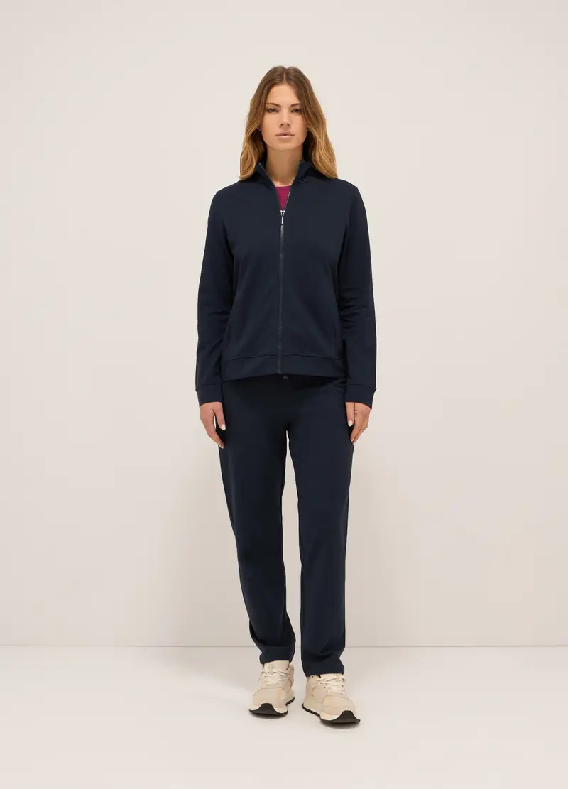 Upim, Jogger In French Terry Di Cotone Stretch Donna, Blu navy, Taglia: M miniatura 2
