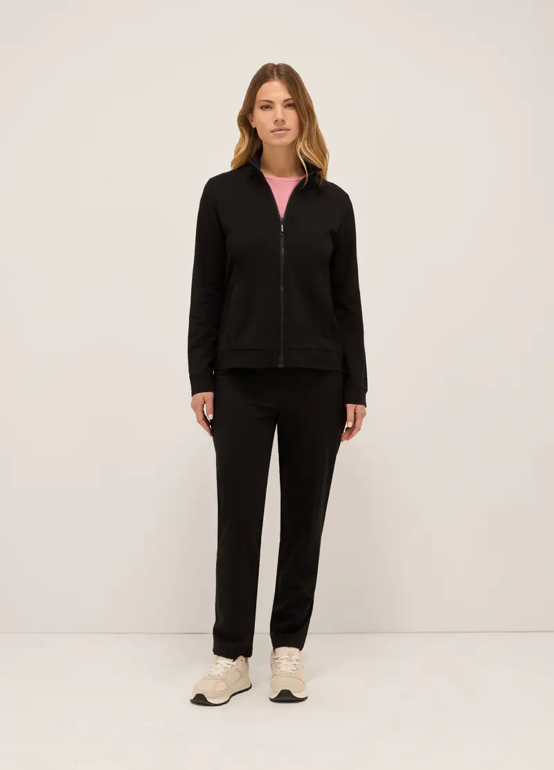 Upim, Jogger In French Terry Di Cotone Stretch Donna, Nero, Taglia: M