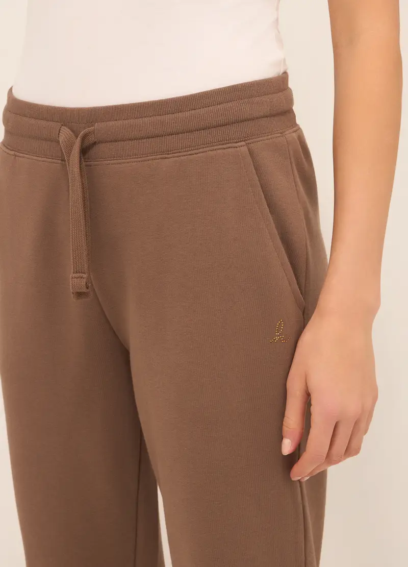 Upim, Jogger In French Terry Di Misto Cotone Donna, Marrone chiaro, Taglia: L miniatura 2