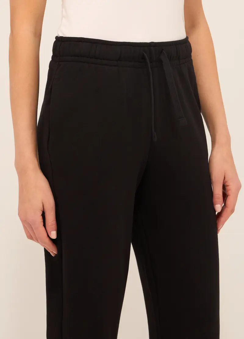 Upim, Jogger In French Terry Di Puro Cotone Donna, Nero, Taglia: XS miniatura 2