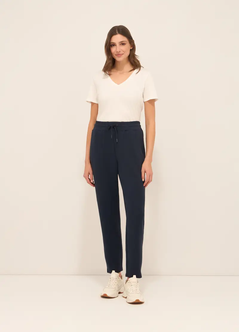 Upim, Jogger In Jersey Di Misto Modal Donna, Blu navy, Taglia: XS