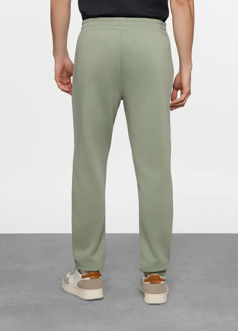 Jogger In Misto Cotone Uomo, Unisex, Verde salvia miniatura 2