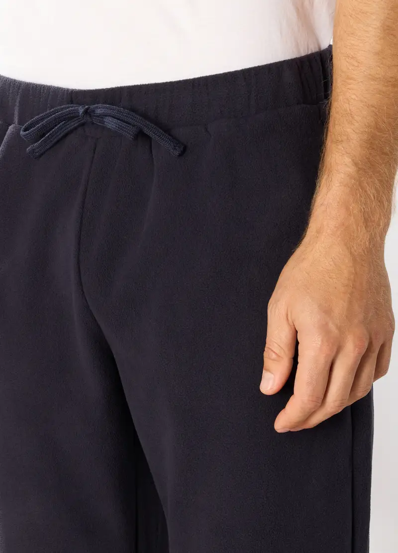Jogger In Pile Uomo, Unisex, Blu scuro miniatura 3