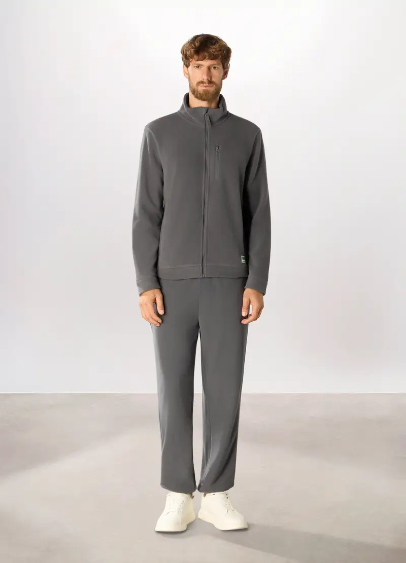Jogger In Pile Uomo, Unisex, Grigio cemento