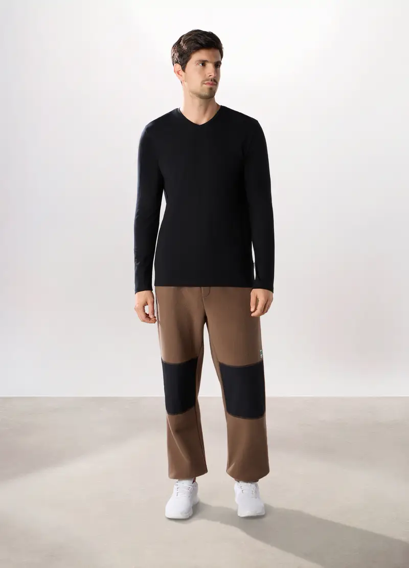 Jogger In Pile Uomo, Unisex, Marrone chiaro
