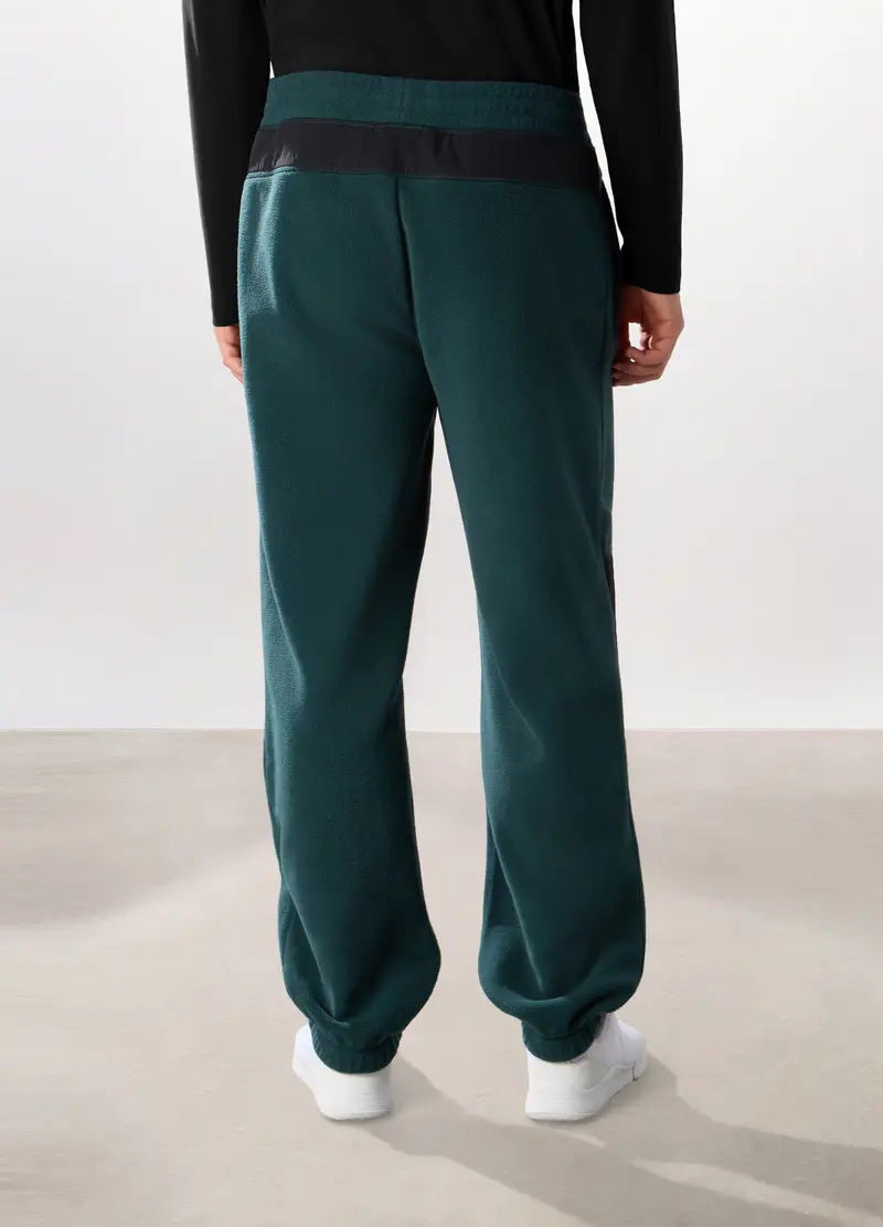 Jogger In Pile Uomo, Unisex, Verde scuro miniatura 2