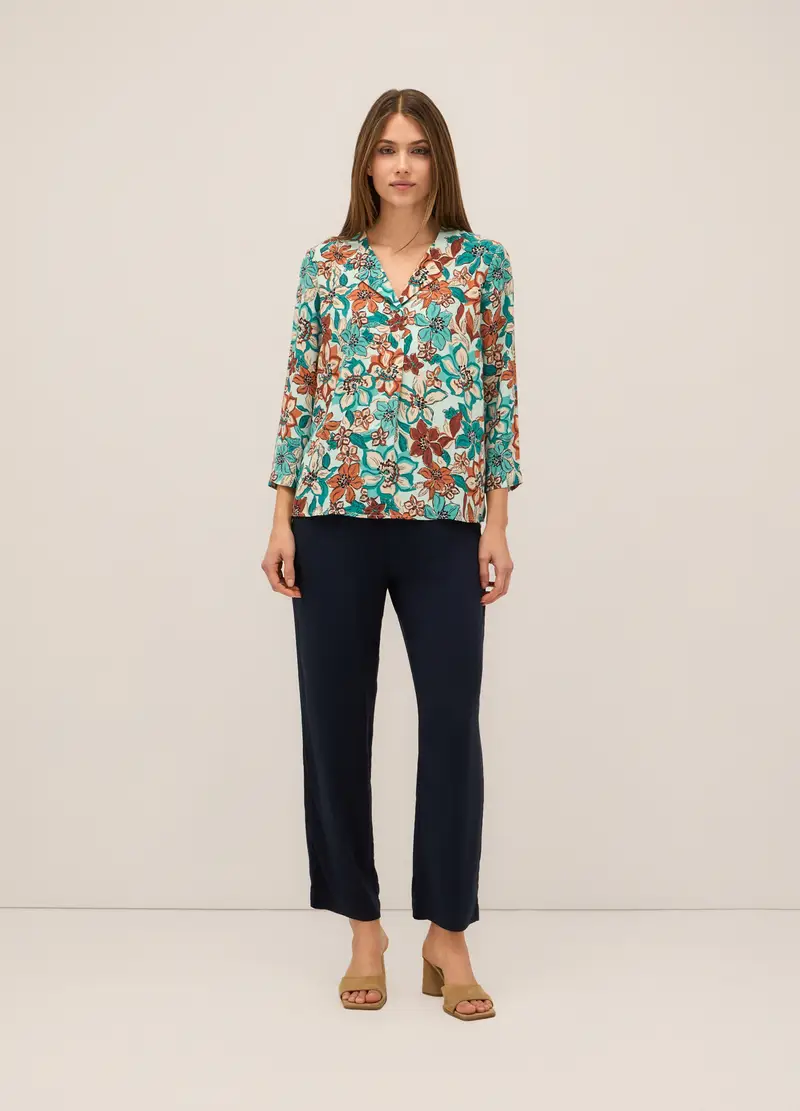 Upim, Jogger In Pura Viscosa Donna, Blu navy, Taglia: S