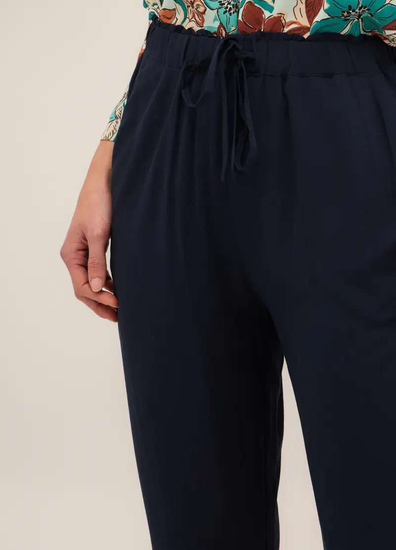 Upim, Jogger In Pura Viscosa Donna, Blu navy, Taglia: S miniatura 2