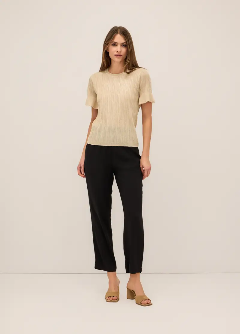 Upim, Jogger In Pura Viscosa Donna, Nero, Taglia: XS