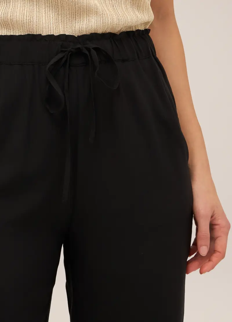 Upim, Jogger In Pura Viscosa Donna, Nero, Taglia: XS miniatura 2