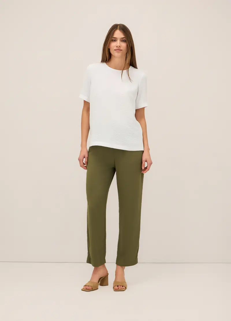 Upim, Jogger In Pura Viscosa Donna, Verde militare, Taglia: XS