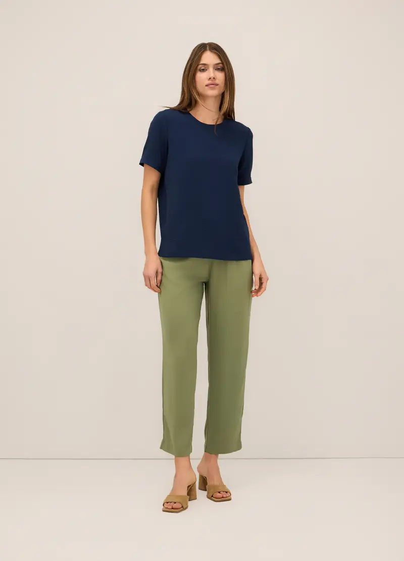 Upim, Jogger In Pura Viscosa Donna, Verde oliva, Taglia: XS