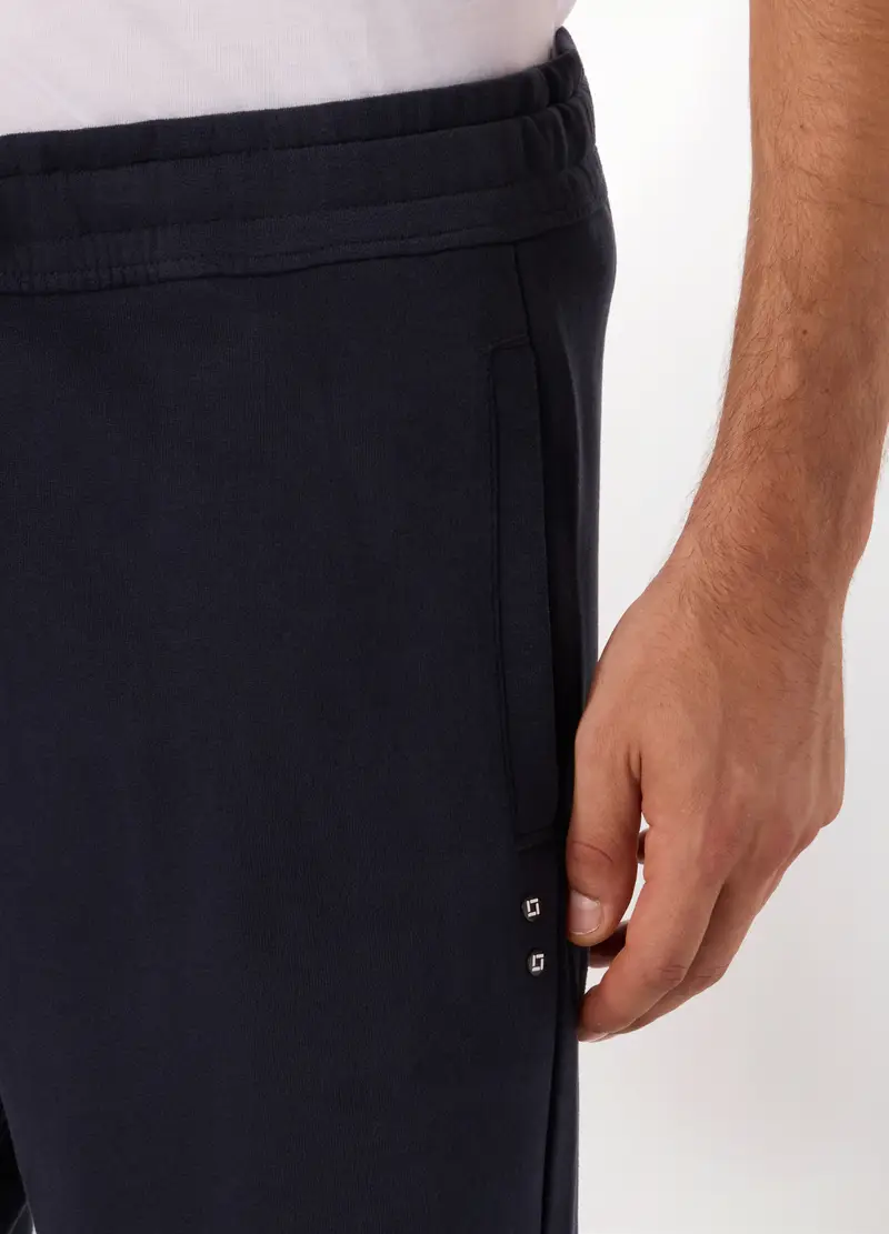 Upim, Jogger In Puro Cotone Uomo, Unisex, Blu scuro, Taglia: S miniatura 2