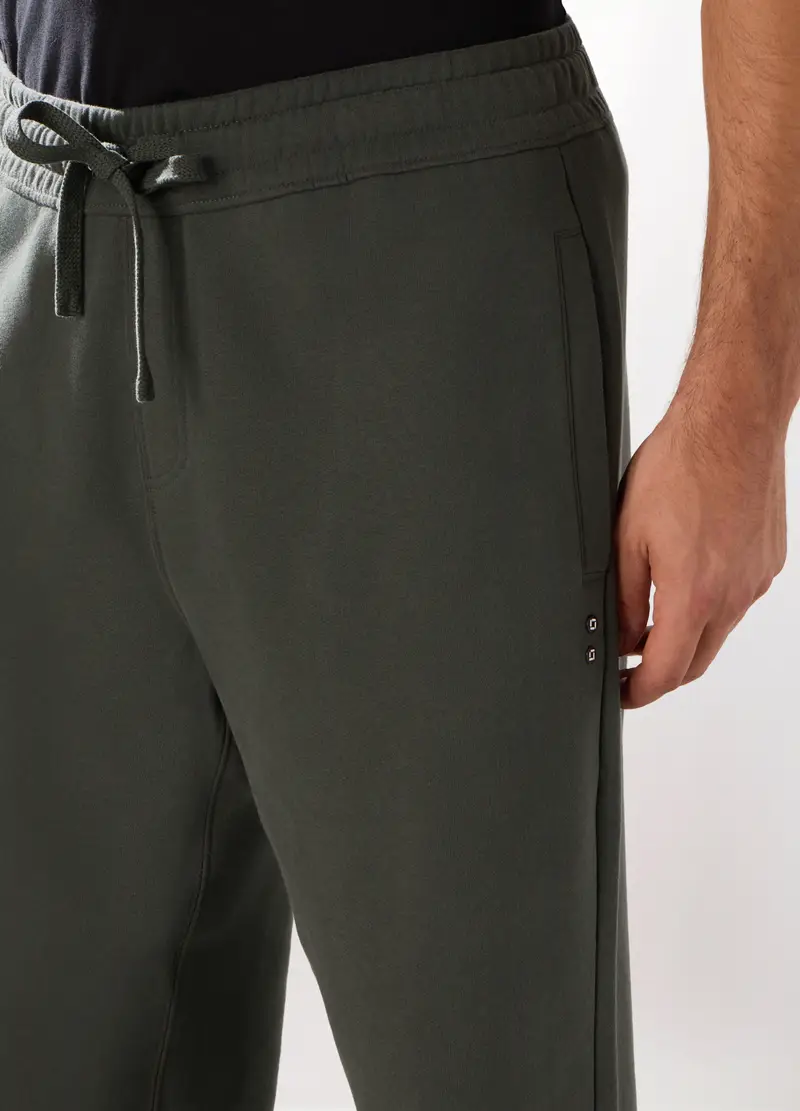 Upim, Jogger In Puro Cotone Uomo, Unisex, Grigio antracite, Taglia: S miniatura 2