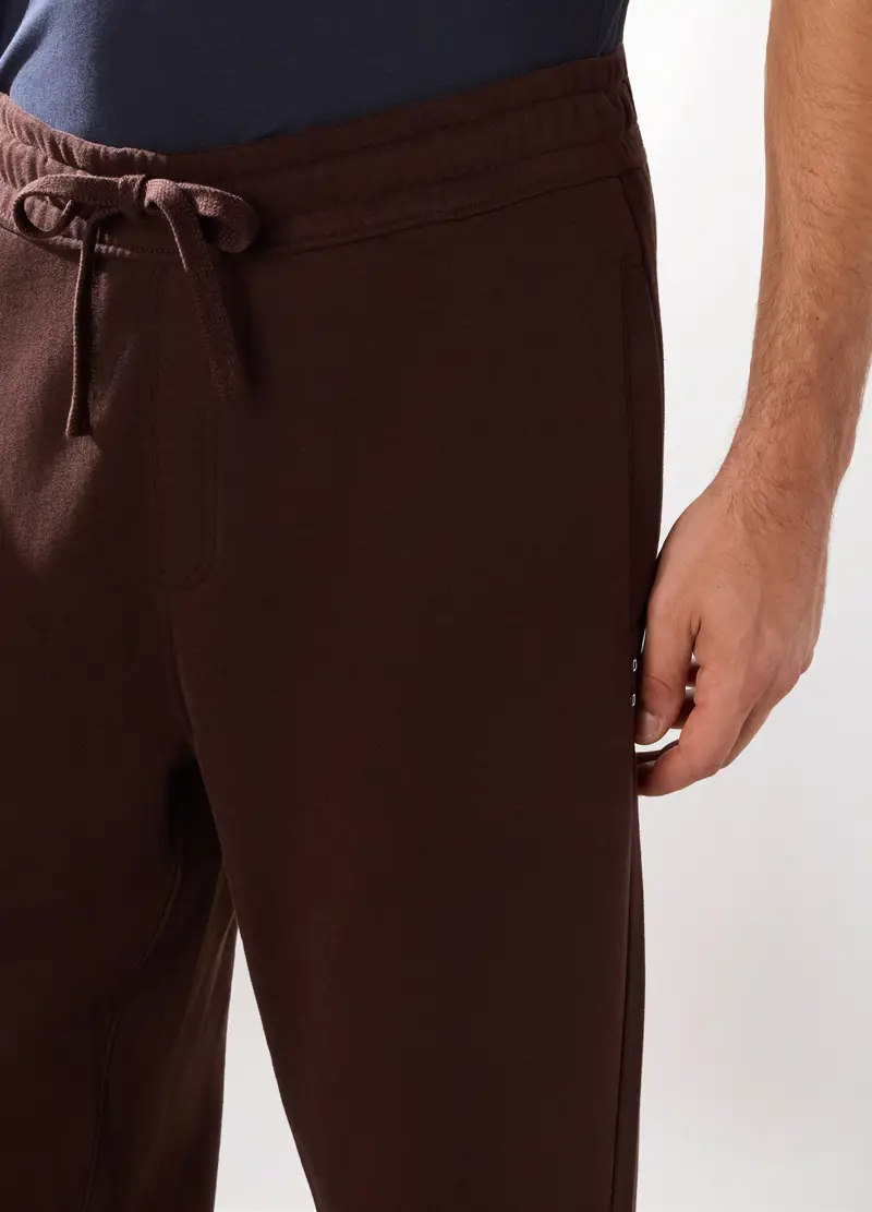 Upim, Jogger In Puro Cotone Uomo, Unisex, Marrone scuro, Taglia: S miniatura 2
