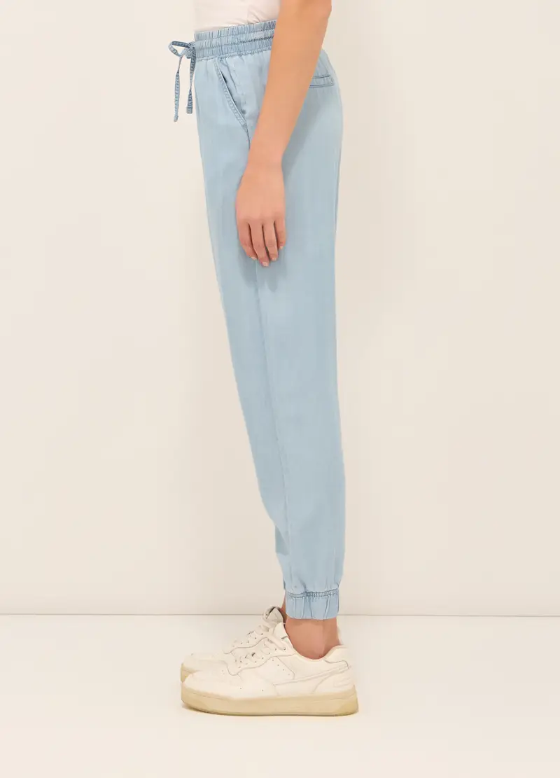 Upim, Jogger In Puro Lyocell Donna, Azzurro chiaro, Taglia: XS miniatura 2