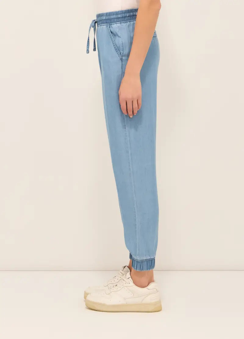 Upim, Jogger In Puro Lyocell Donna, Blu Bluette, Taglia: XS miniatura 2