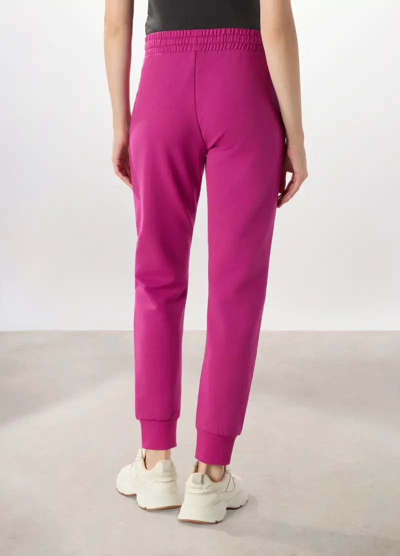 Jogger Misto Cotone Fleece Holistic Fitness Donna, Rosa fuxia miniatura 2