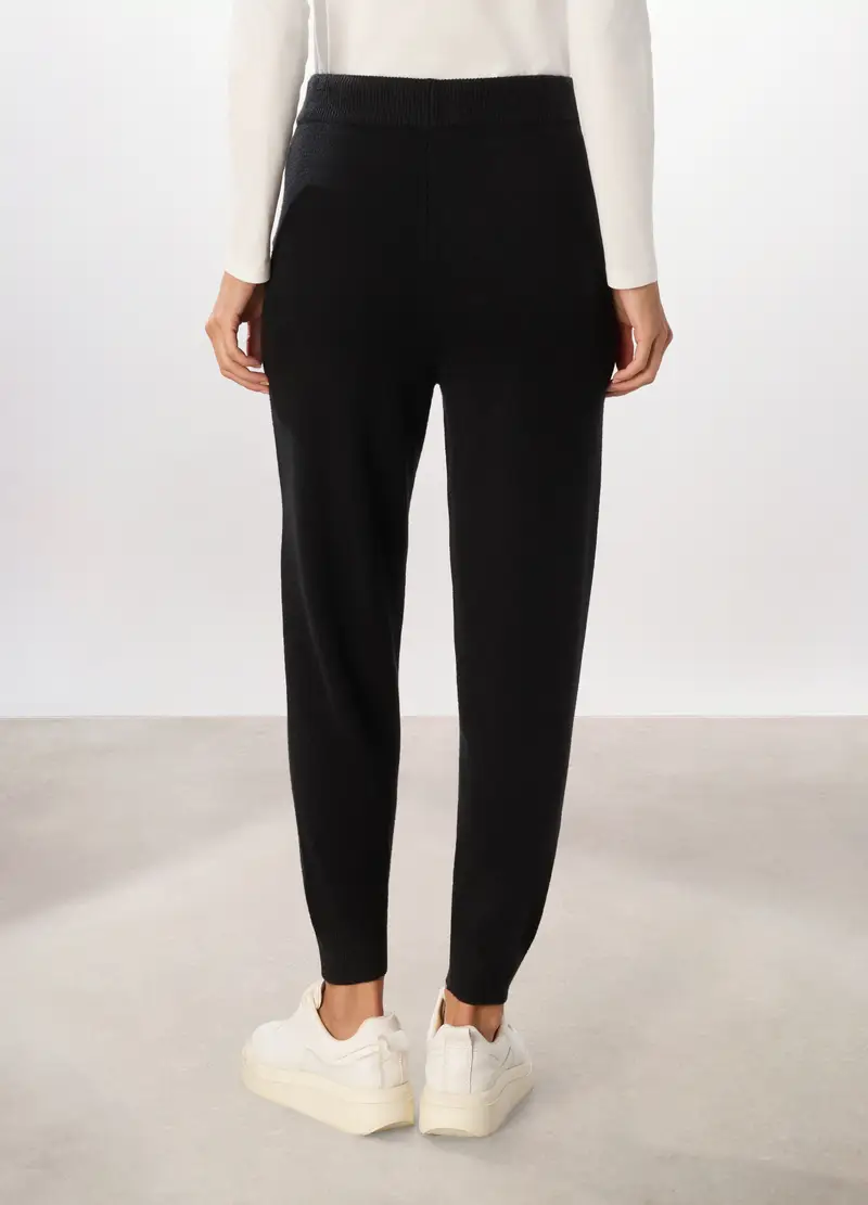 Jogger Misto Viscosa Donna, Nero miniatura 2