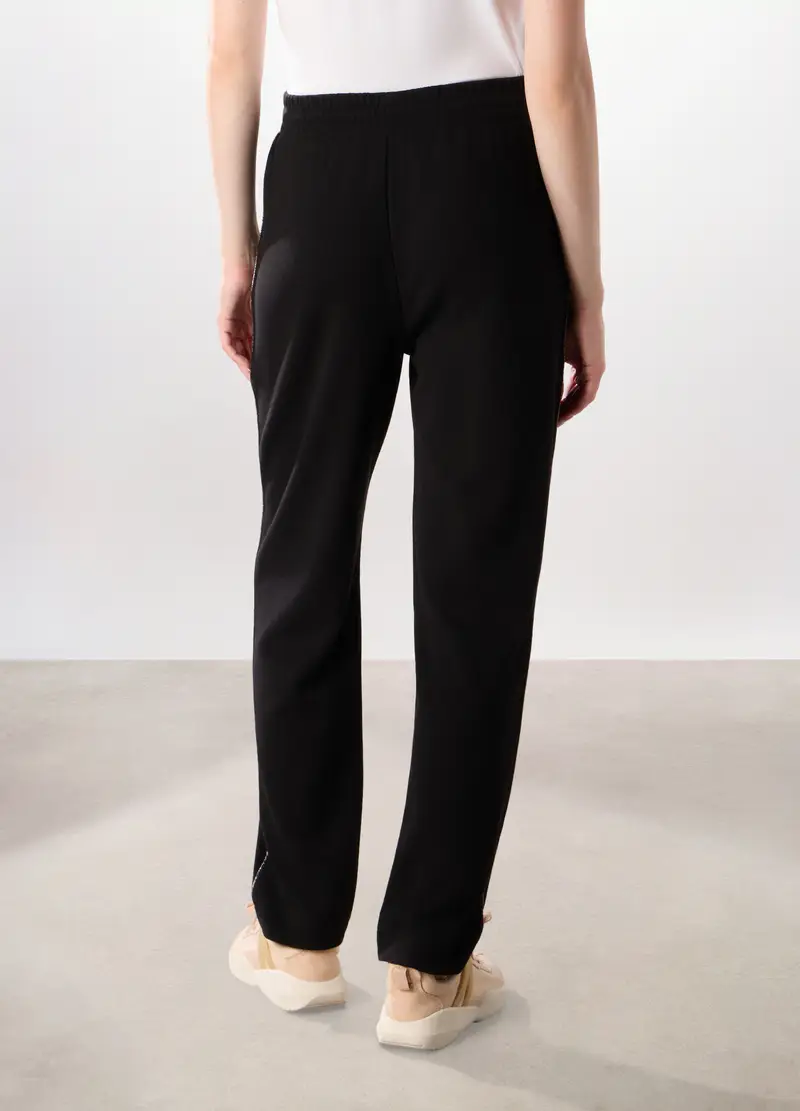 Jogger Misto Viscosa Piquet Holistic Fitness Donna, Nero miniatura 2