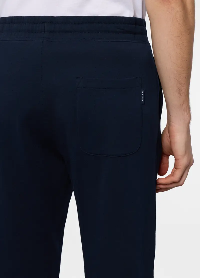 Jogger Regular Fit In Cotone Uomo, Unisex, Blu scuro miniatura 3