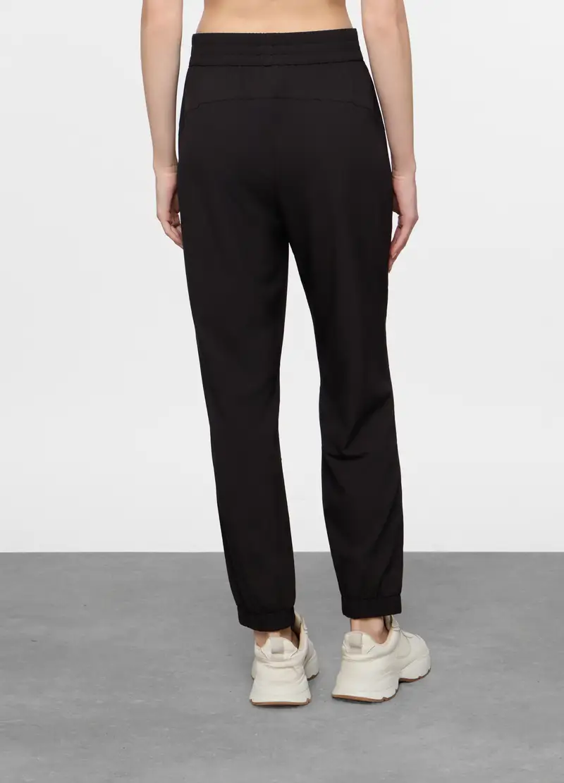 , Jogger Stretch Fit Regular Donna, Nero miniatura 2