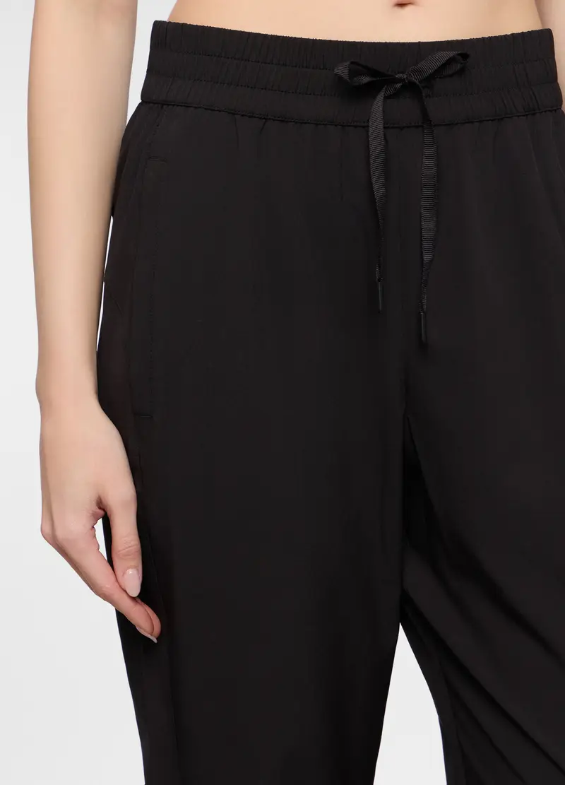 , Jogger Stretch Fit Regular Donna, Nero miniatura 3