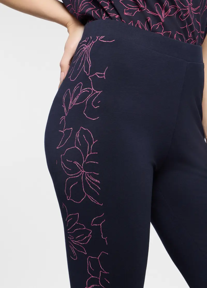 Upim Leggings Donna Blu 4223187 miniatura 3