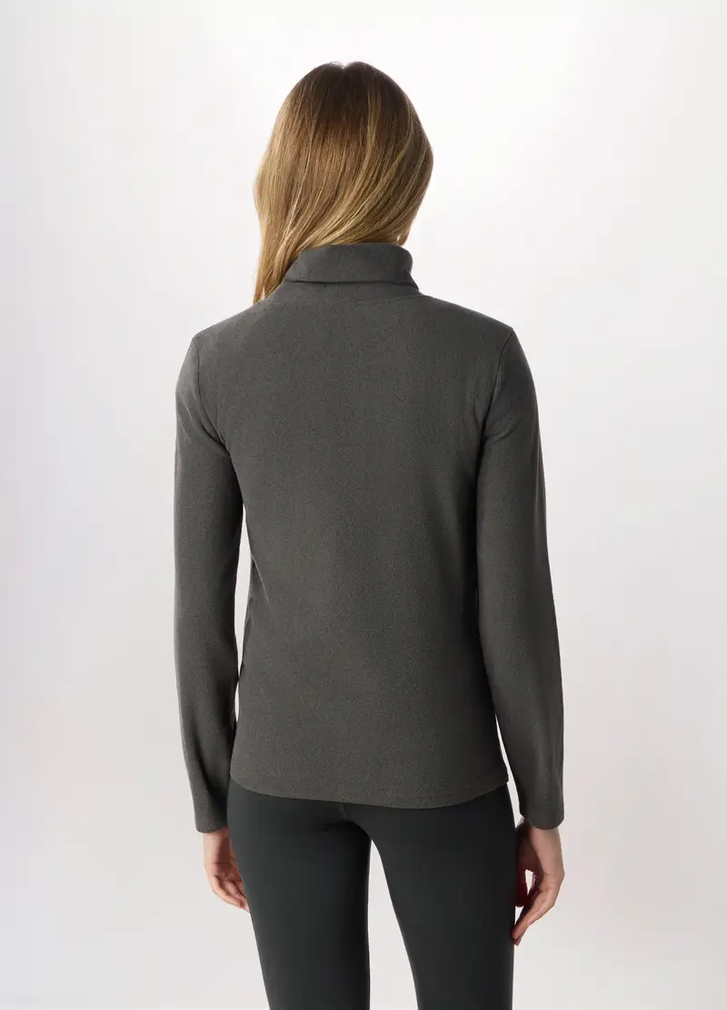 Lupetto In Pile Donna, Grigio scuro miniatura 2