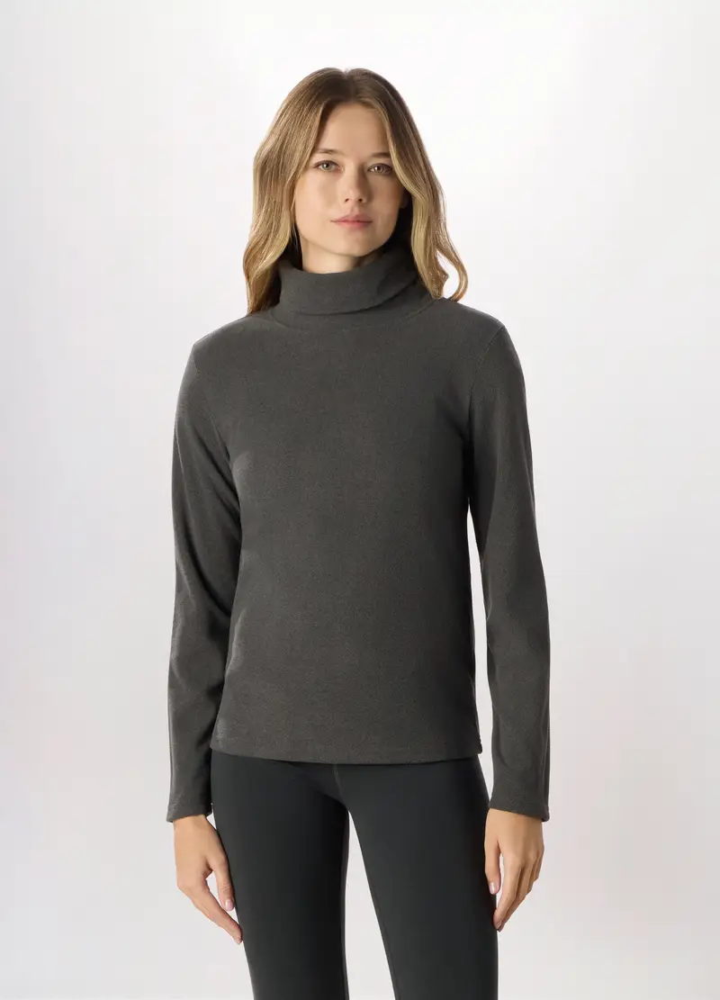 Lupetto In Pile Donna, Grigio scuro