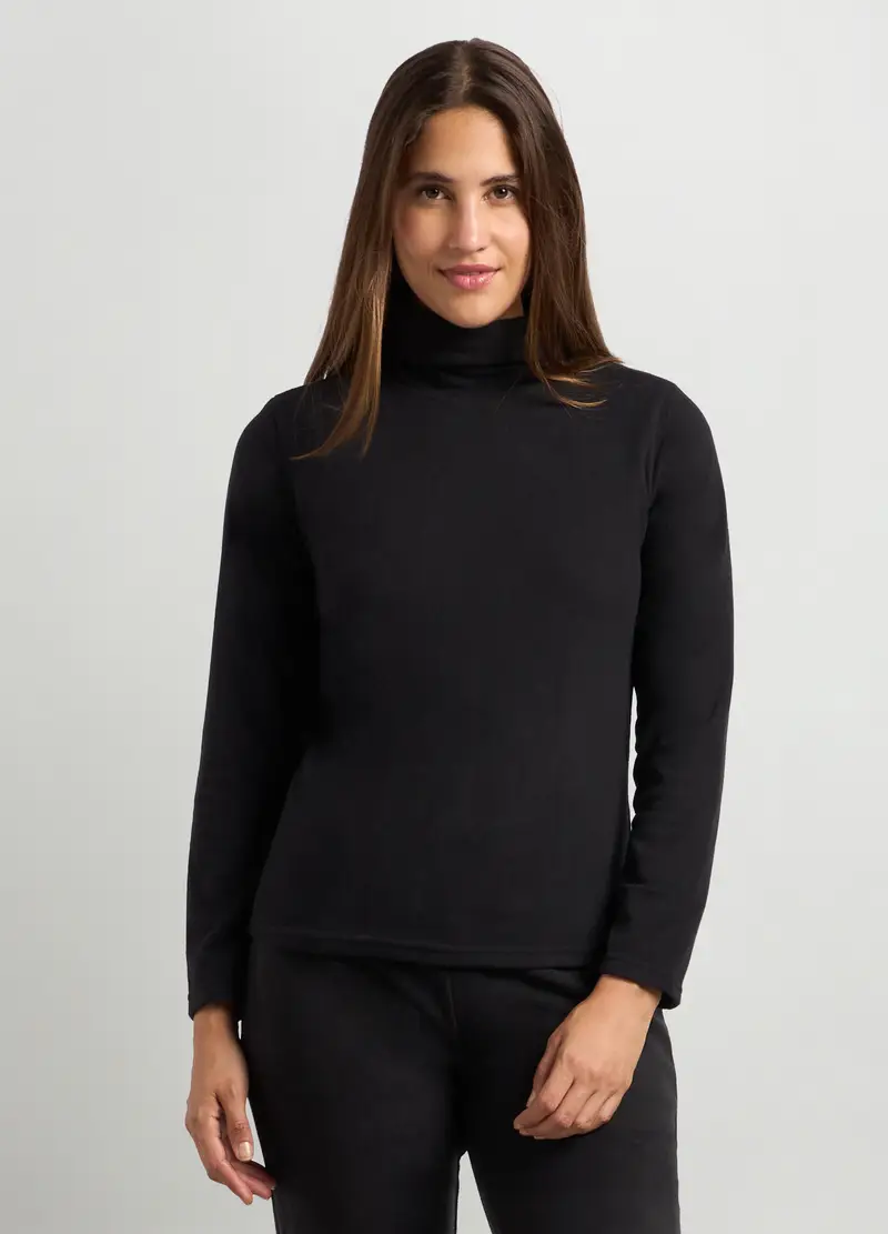 Lupetto In Pile Donna, Nero