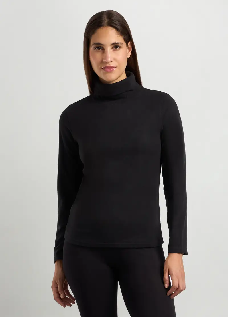 Lupetto In Pile Donna, Nero