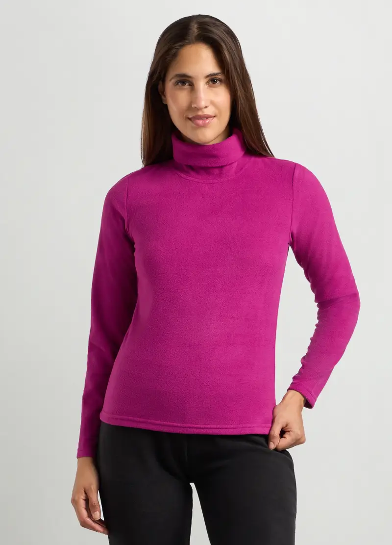 Lupetto In Pile Donna, Rosa fuxia