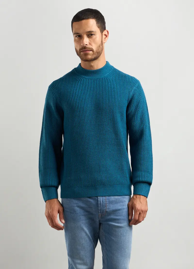 Maglione Lupetto Costa Inglese Uomo, Blu avio
