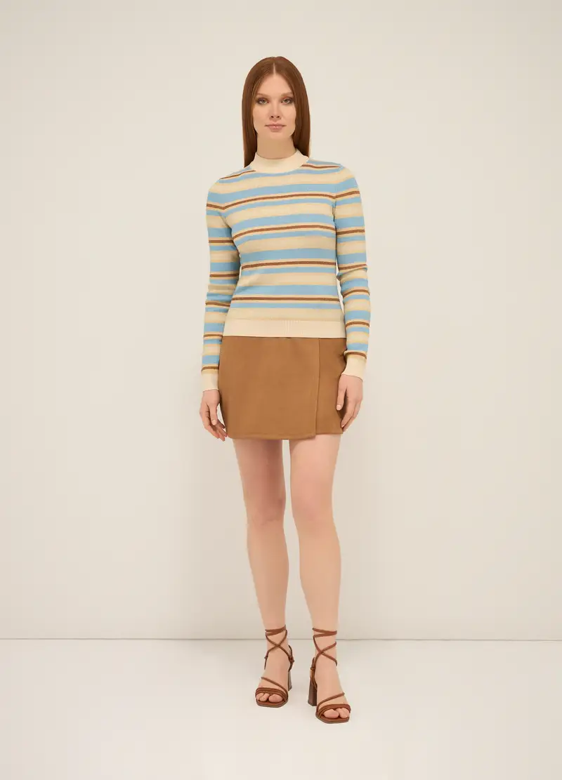 Upim, Minigonna A Portafoglio Donna, Marrone antilope, Taglia: XS