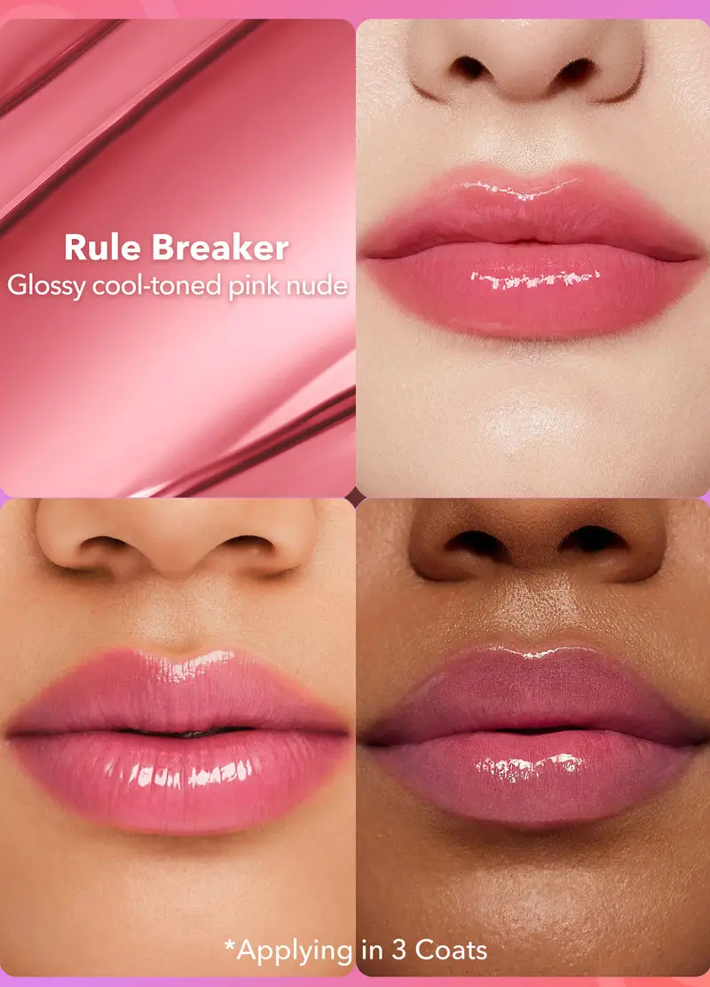 Mirror Kiss High-shine Lipstick-trasgredisci Le Regole, Unisex, Bianco panna miniatura 3