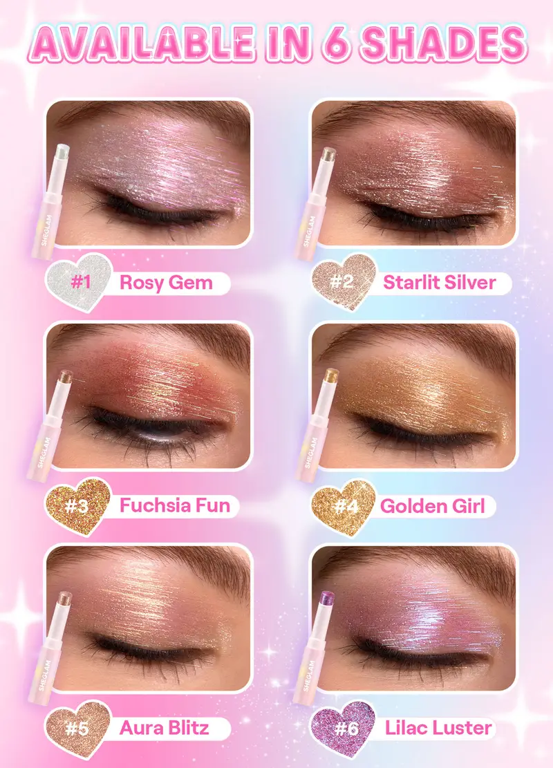 Ombretto Stick Crystal Jelly - Aura Blitz, Unisex, Giallo Oro miniatura 2